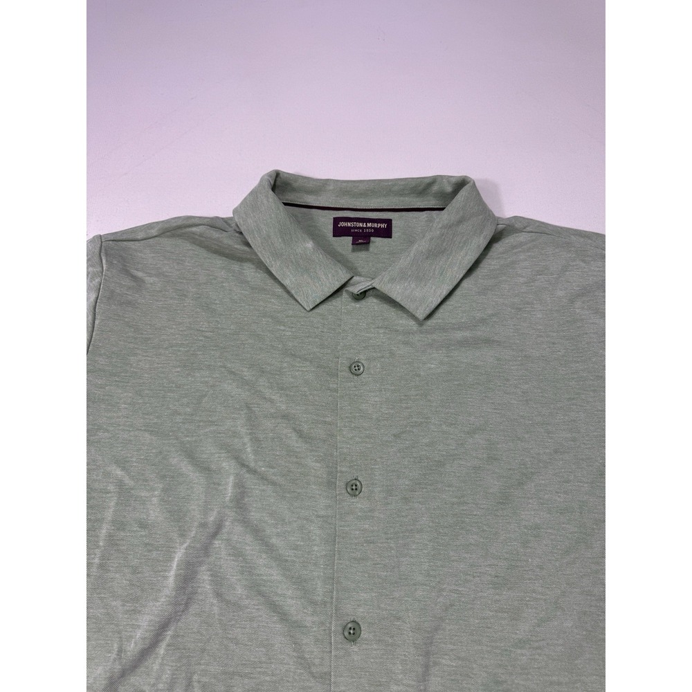 Johnston & Murphy Men's XL Modal Blend Short Sleeve Button Shirt Resort Summer